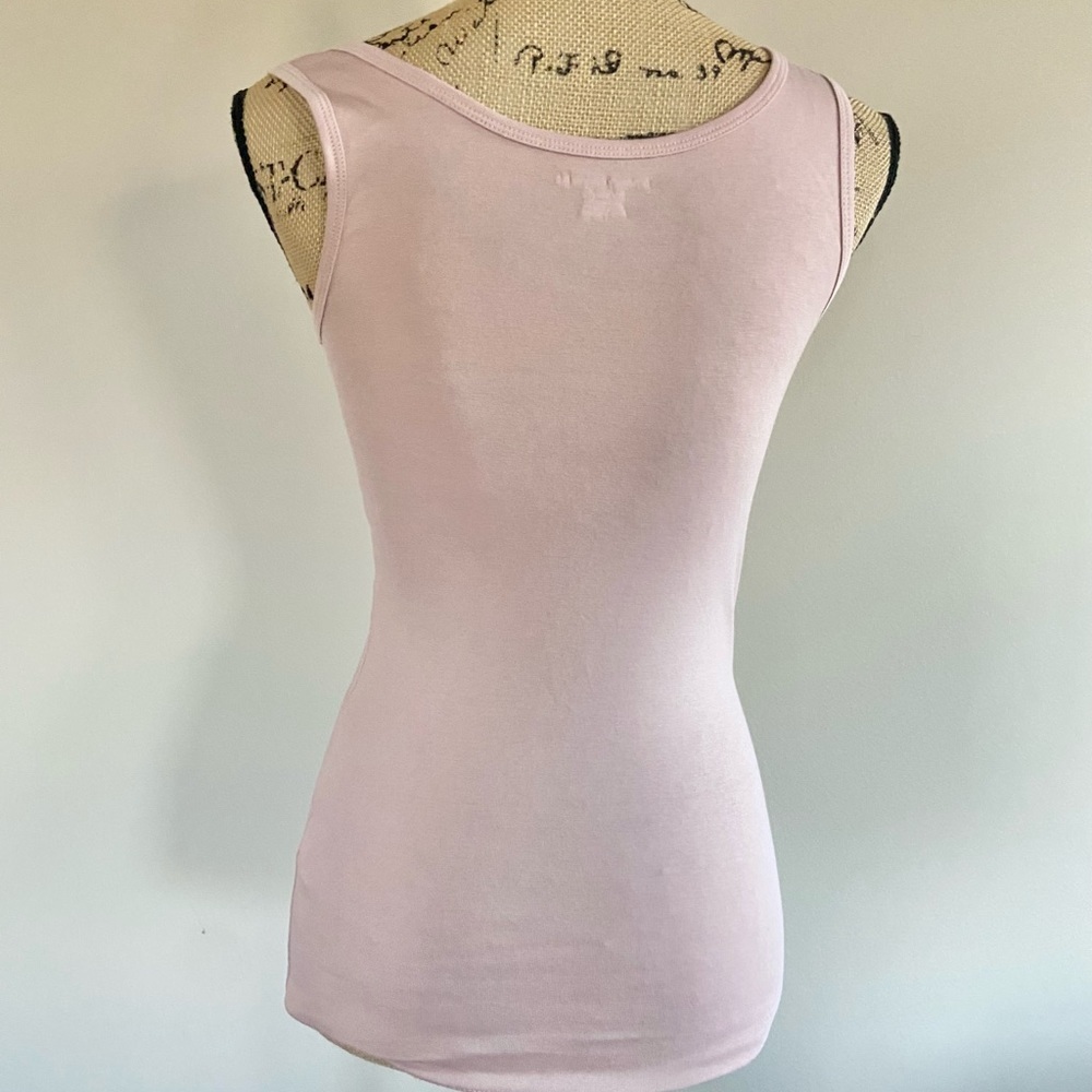 Slim Fit Scoop Neck Tank-beige - Picture 10 of 10